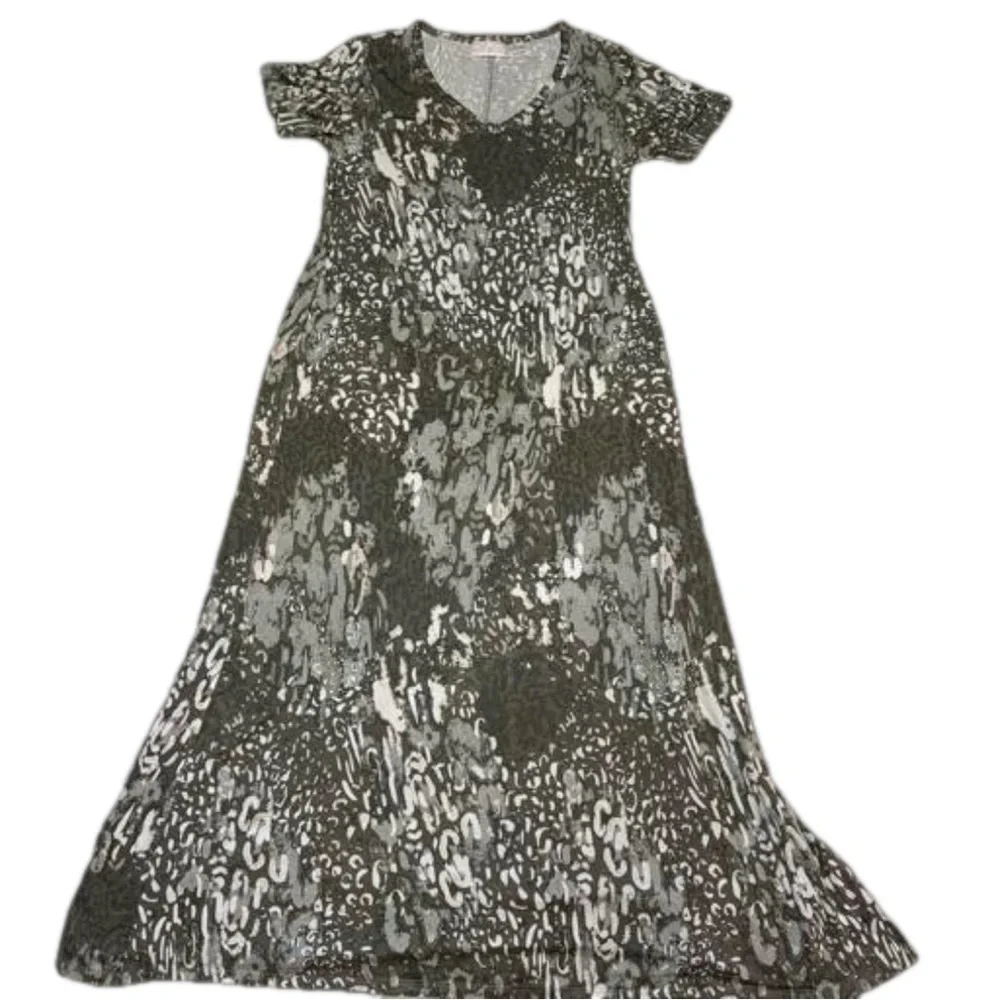 Belle by Kim Gravel Print V-Neck Maxi Dress XXS Approx 47